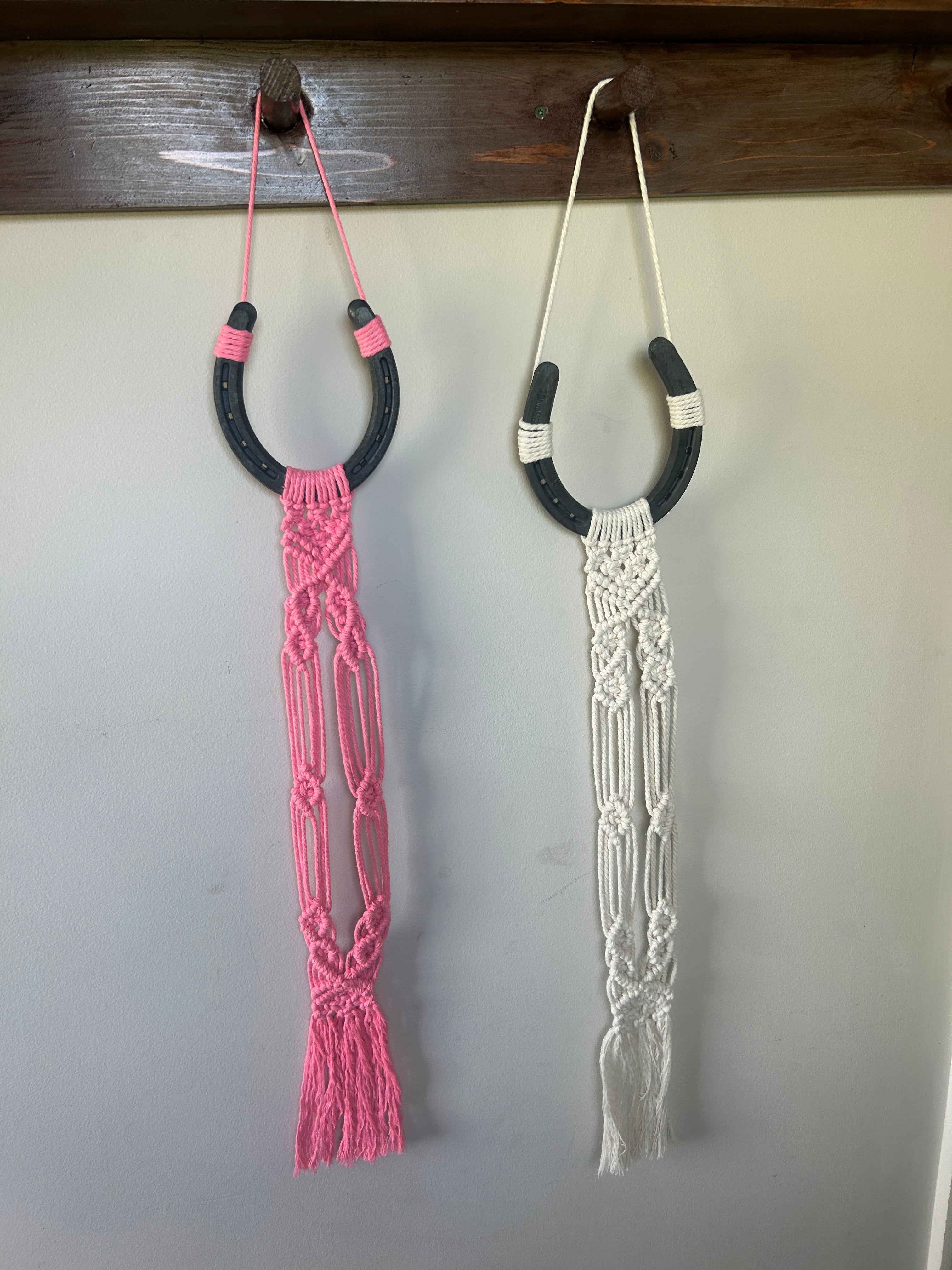 Macrame Horseshoe Hat Hanger