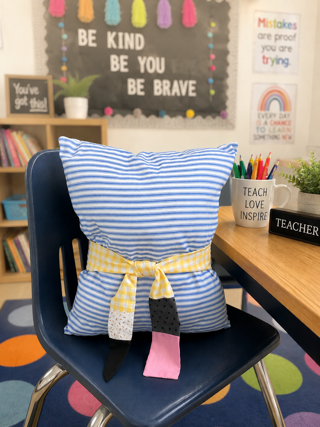 Pencil and Paper Pillow