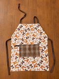 Reversible Apron- Brown Bow