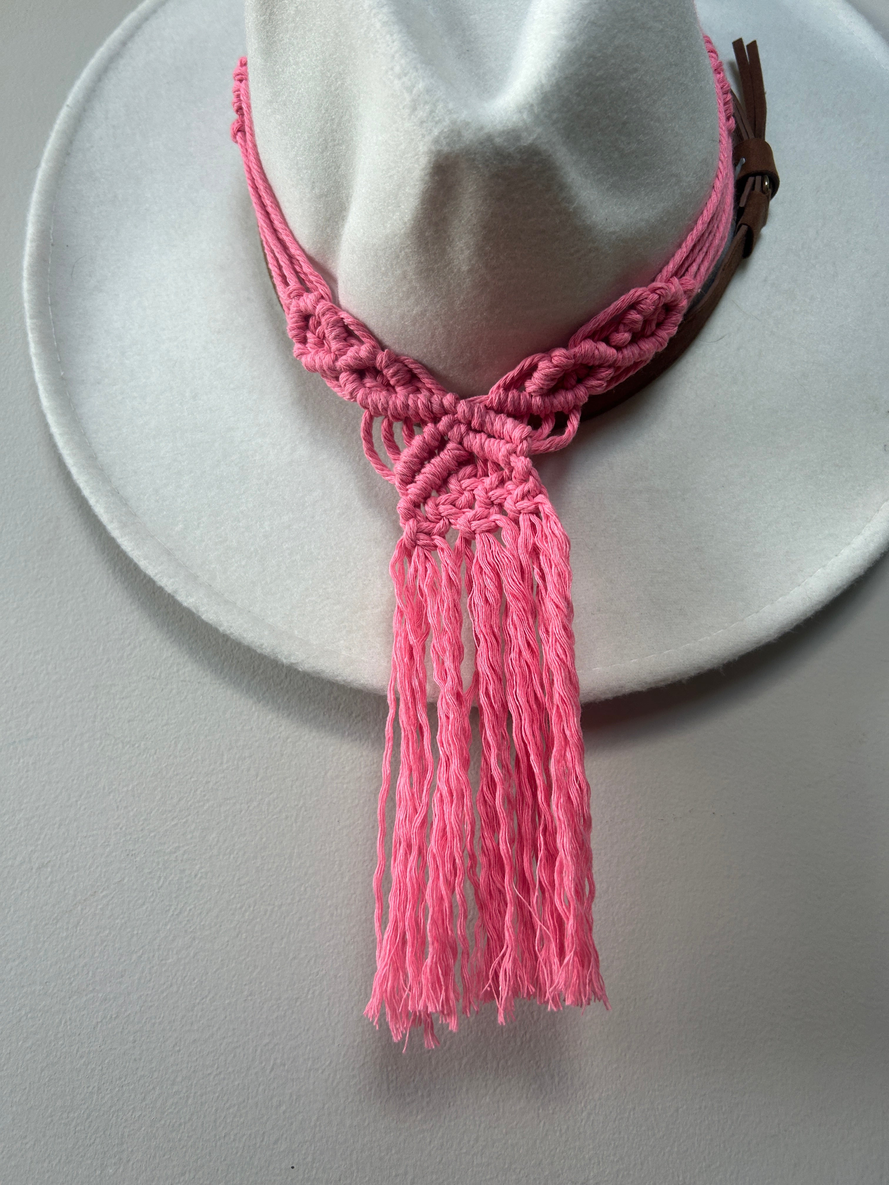 Macrame Horseshoe Hat Hanger