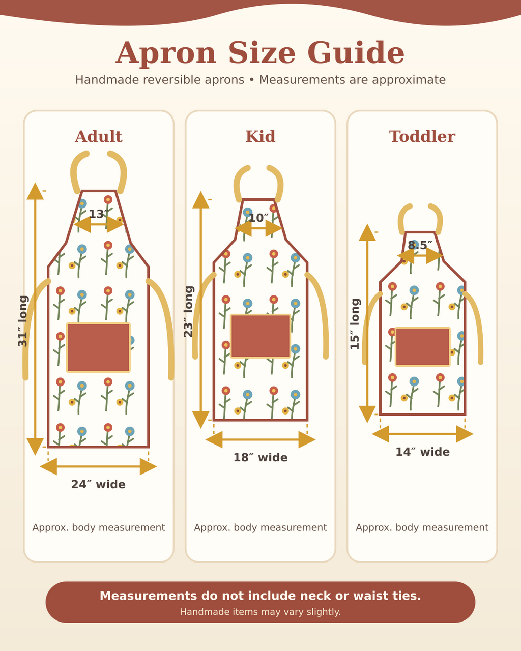 Reversible Apron-Green Floral