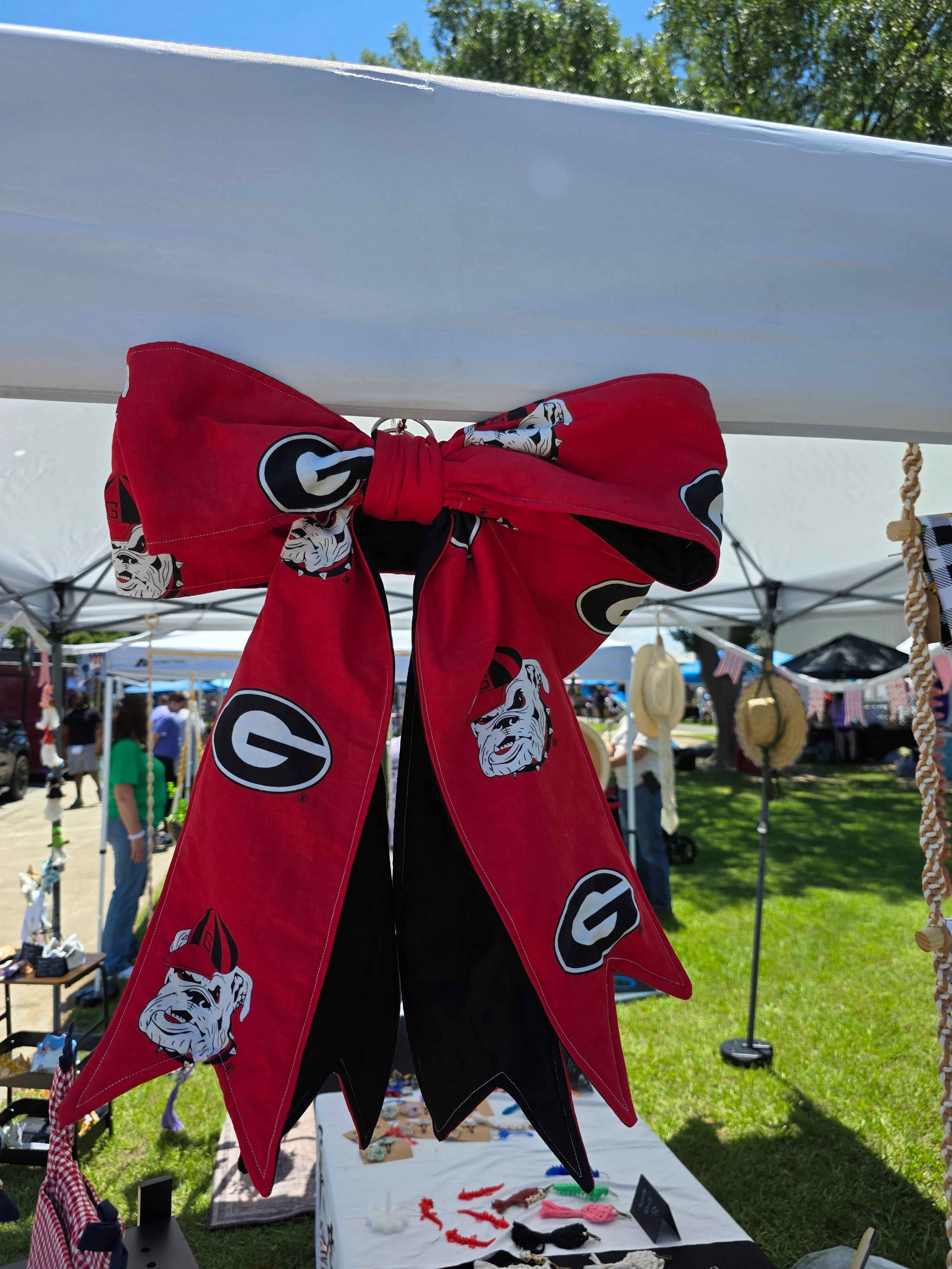 Georgia Bulldog Door Bow