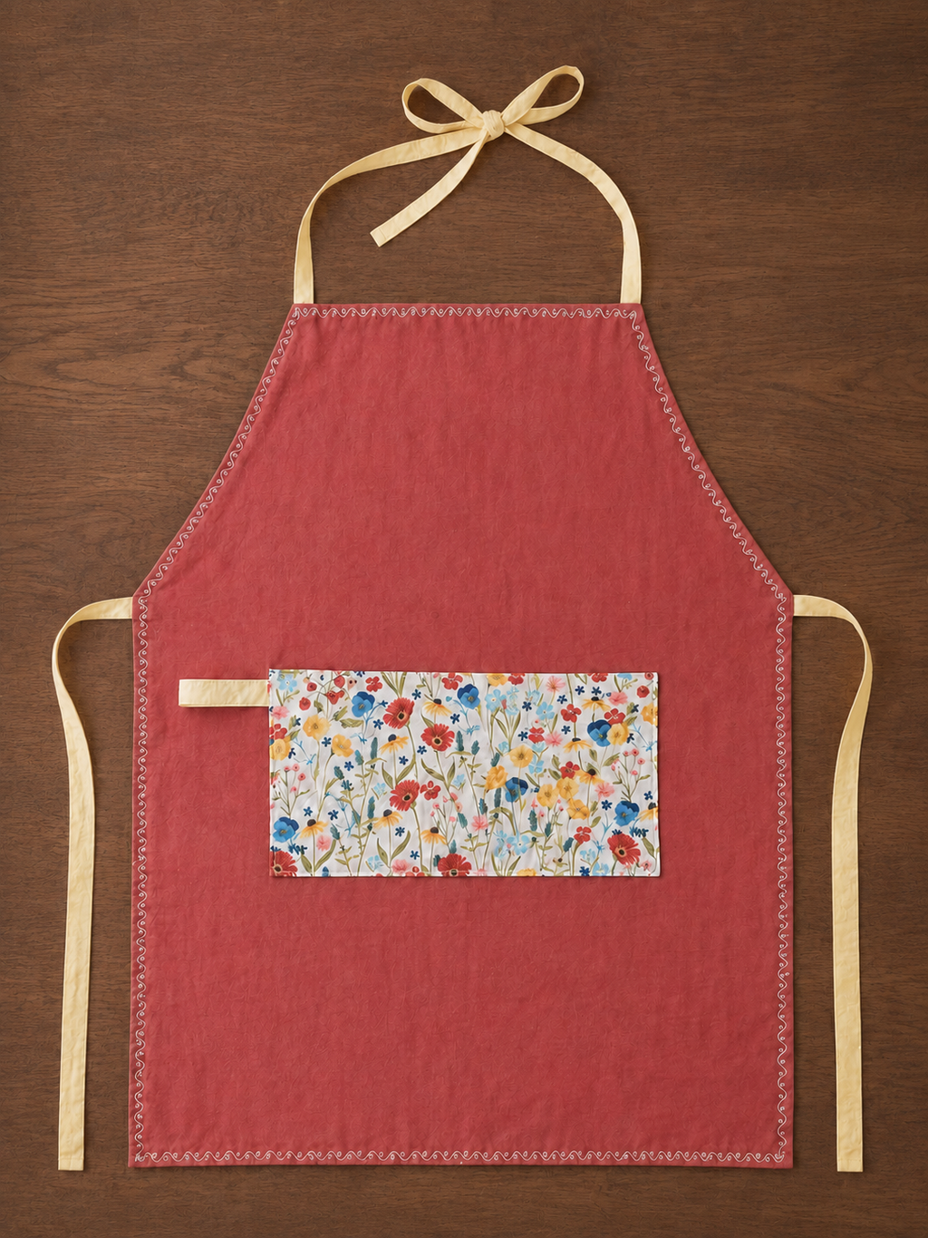 Reversible Apron- Wildflower Rust