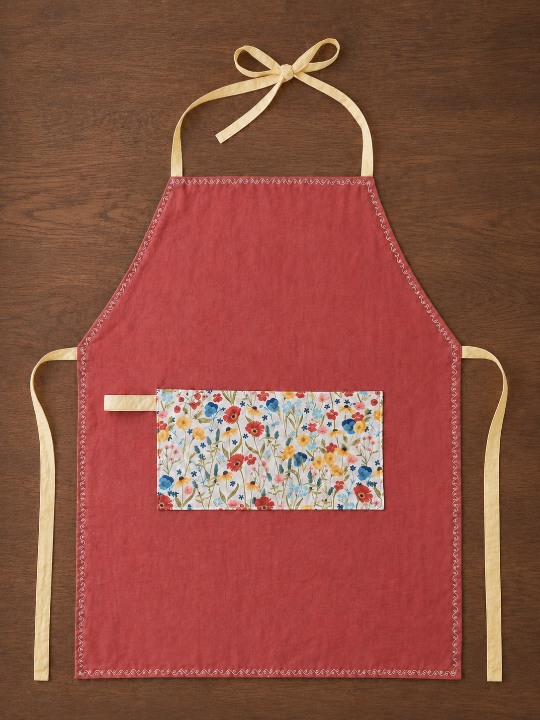Reversible Apron- Wildflower Rust