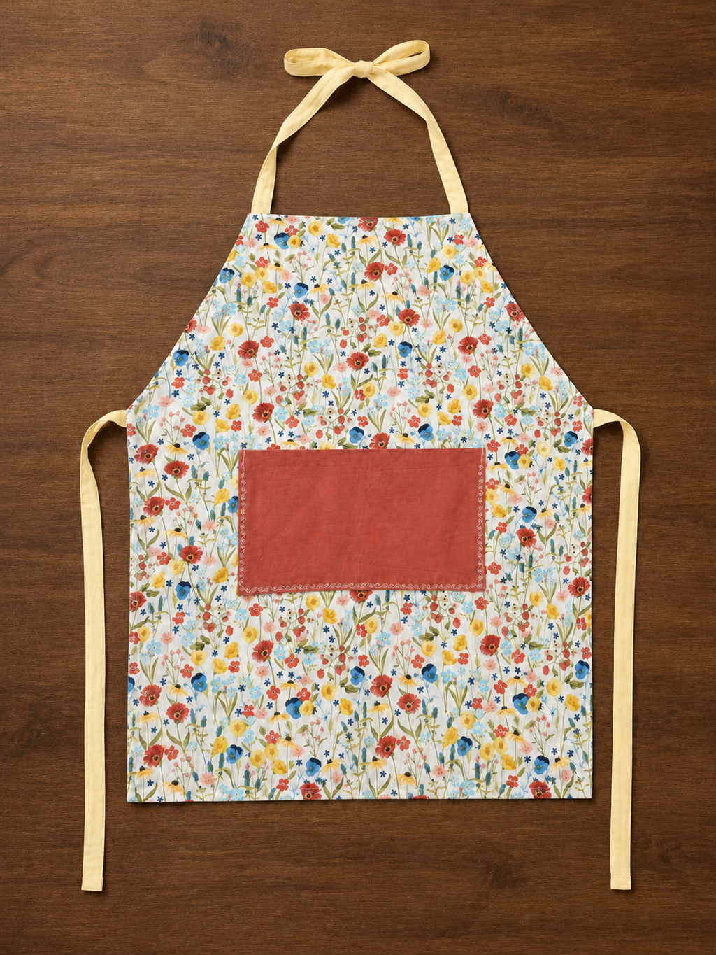 Reversible Apron- Wildflower Rust