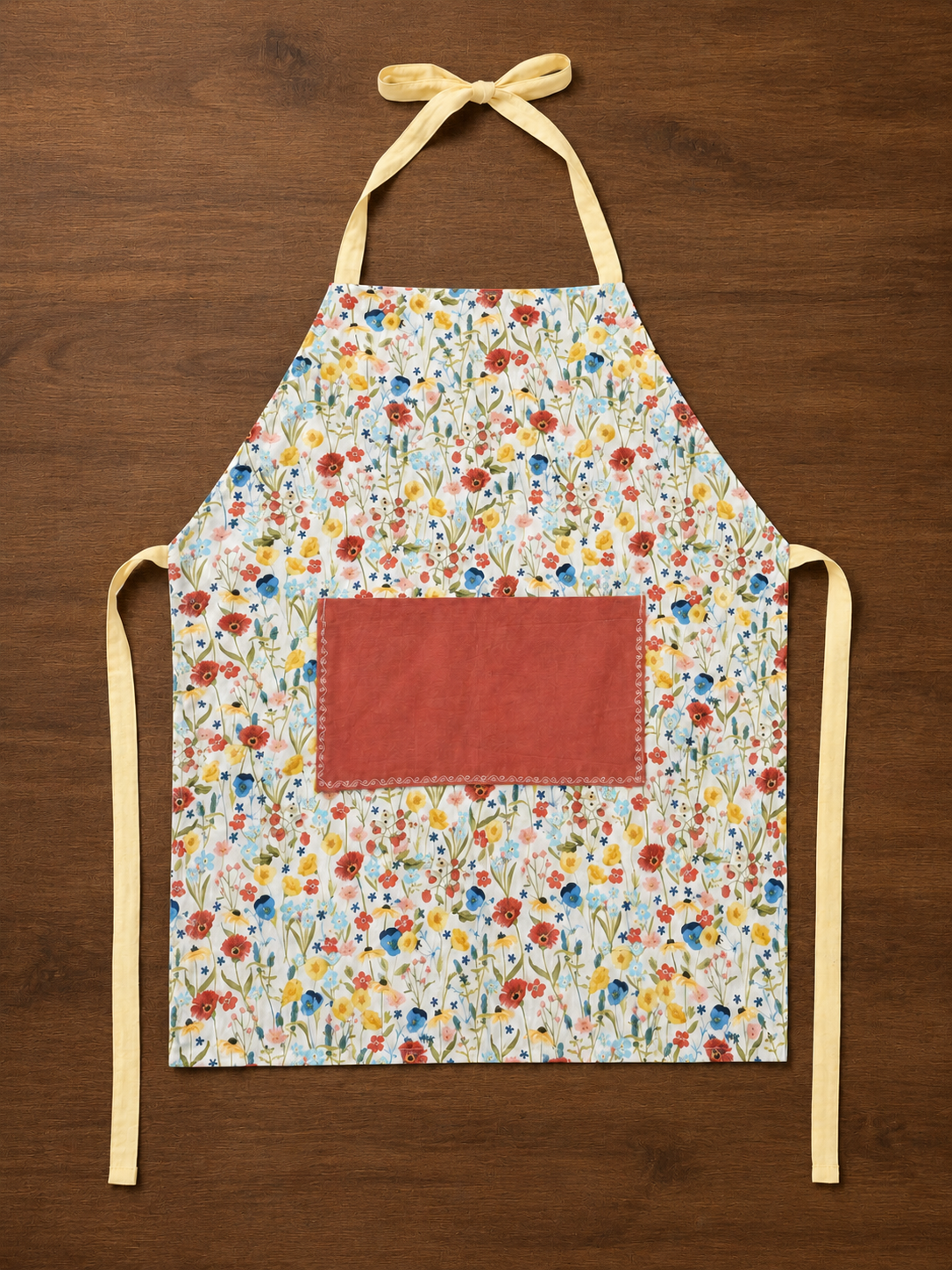 Reversible Apron- Wildflower Rust